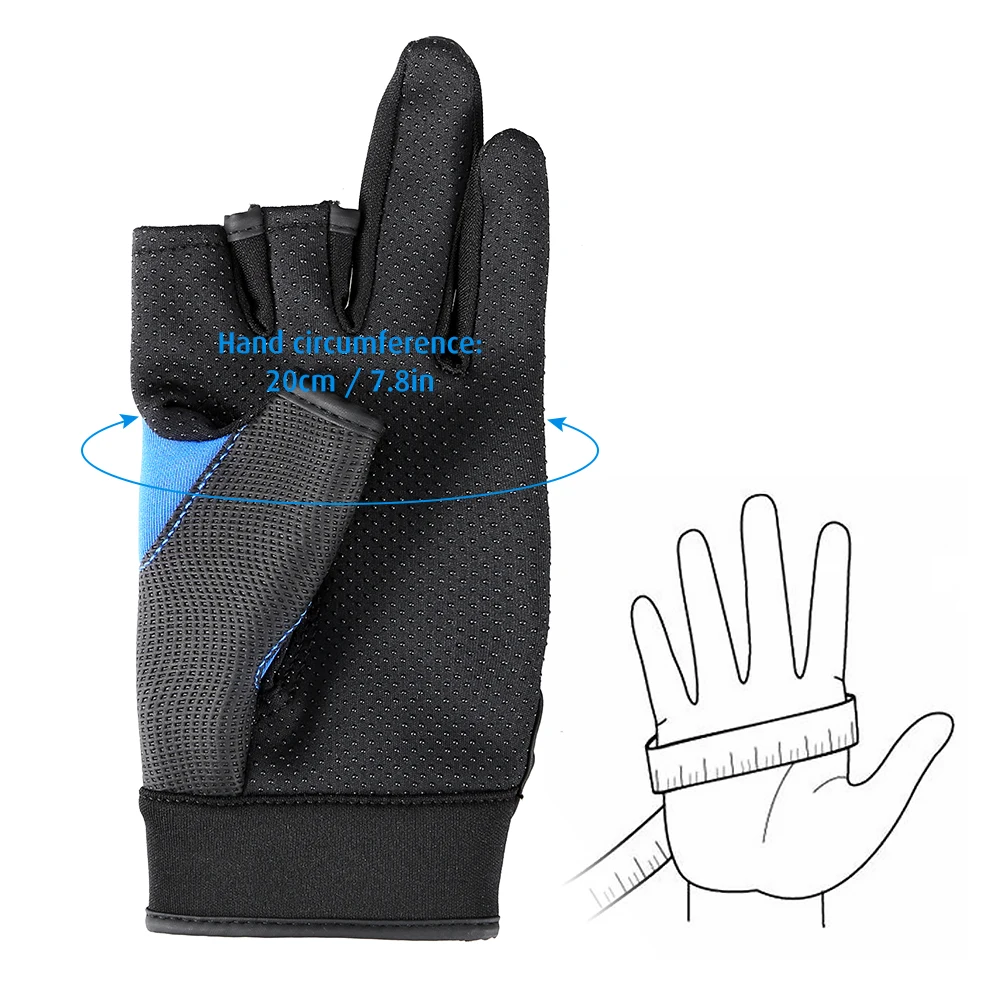 1 Пара Противоскользящие теплые перчатки половина пальца гладкая ткань для