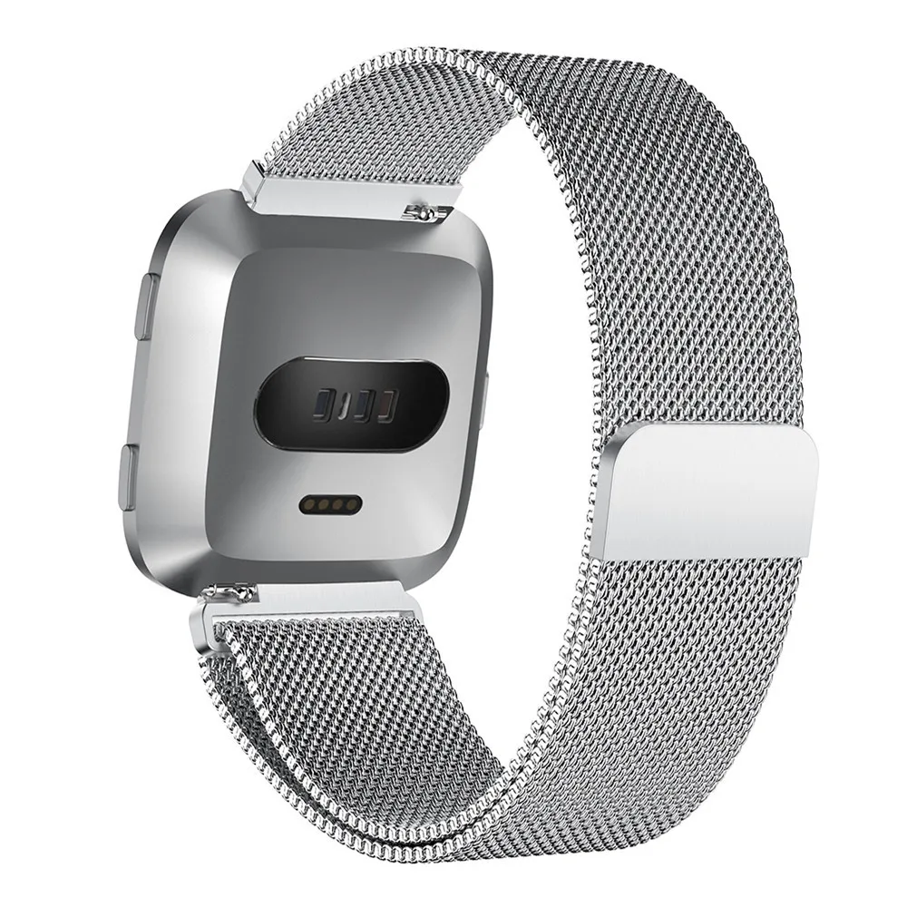 Металлический сменный ремешок из нержавеющей стали для Fitbit Versa на запястье часов