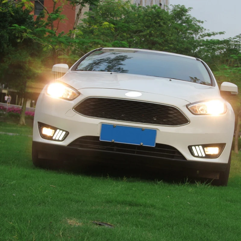 

2Pcs for Ford 15 Focus Daytime Running Lights New Focus Modified LED Daytime Running Lights Fog Lights
