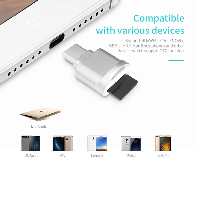 Кардридер Ginsley G007 Mini Type C usb 2 0 Micro SD TF|Картридеры| |