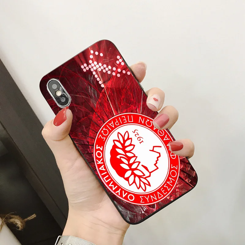 Чехол для телефона Guerrero iphone DIY Olympiakos FC чехол черный мягкий TPU iPhone 11Pro X XR XS MAX 7 8 7plus 6 6S