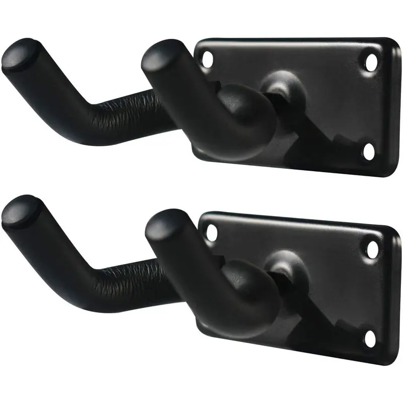 

2pcs Guitar Wall Mount Hanger Metal Non-Slip Hook Holder Stand Bracket for Display Acoustic Electric Guitar Bass Ukulele Violin