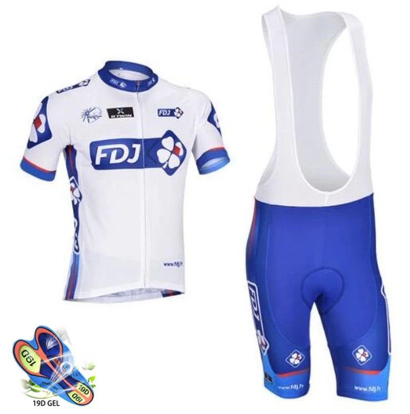 7 Набор для велоспорта Pro Team FDJ одежда для велоспорта велотренажеры комплект велосипедных трикотажных трусов Ropa Ciclismo Hombre комплект для велоспорта - Цвет: 7