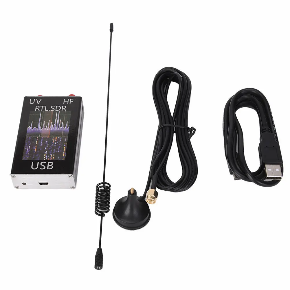 

100 кГц-1,7 ГГц полный диапазон UV HF RTL-SDR USB тюнер приемник R820T + 8232 Ham SDR