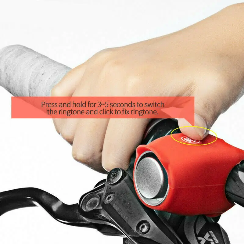 Велосипедный звонок 120 дБ водонепроницаемый Электрический гудок портативный
