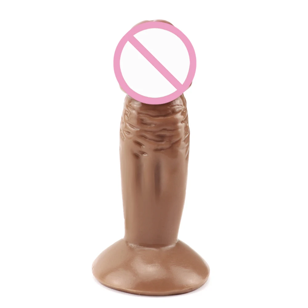 Страпон маленький пенис фаллоимитаторы на сильной присоске реалистичные для