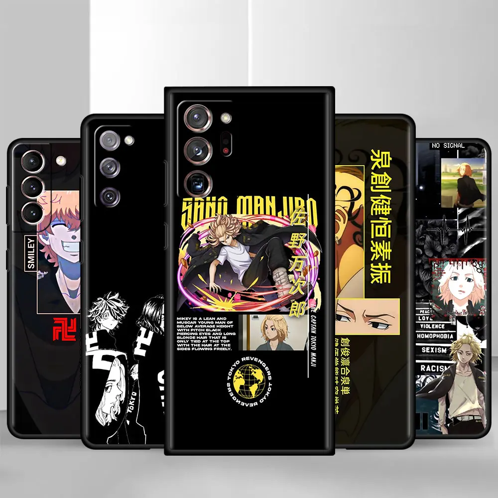 

Tokyo Revengers Anime Funda for Samsung S20 S21 FE S10 S9 Plus S8 Case for Galaxy Note 20 Ultra 10 Lite 9 Soft Phone Coque