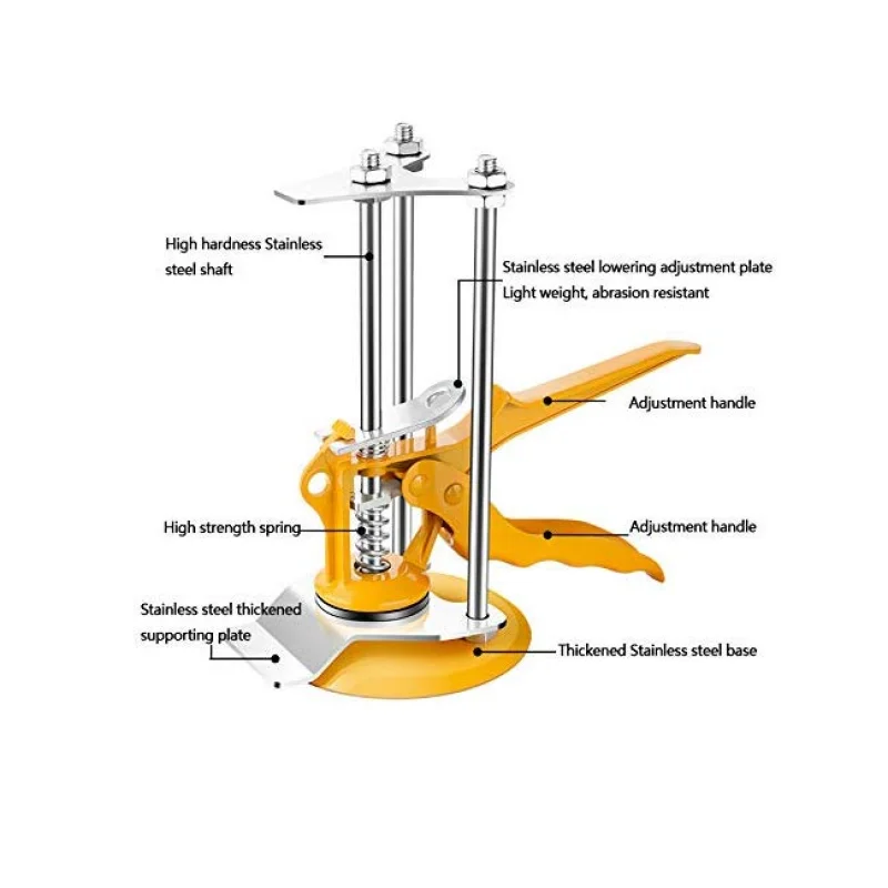 Upgrade Wall Tile Locator Height Adjustment Top Device Manual Lifting Positioning Leveler Padding Bricklayer Paving | Инструменты
