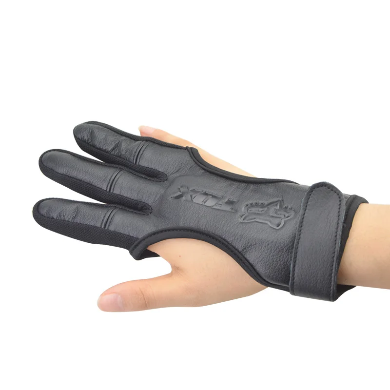 1 шт. перчатки для стрельбы из лука 3 пальца высокоэластичные защитные рук