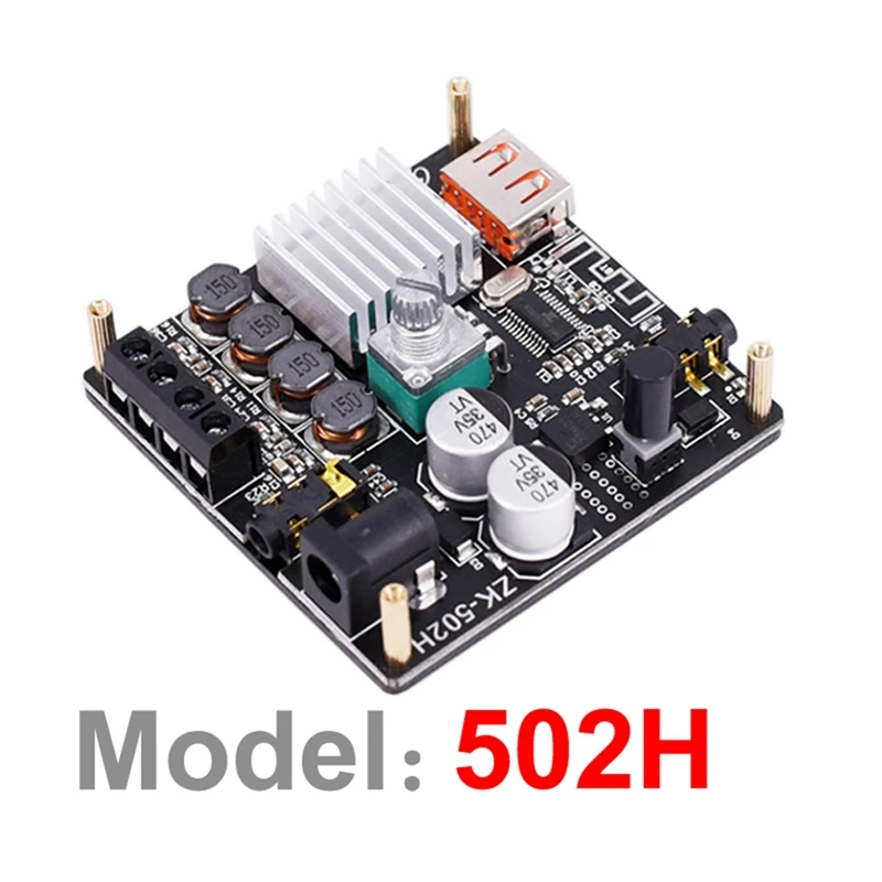 Плата усилителя звука 2X50W TPA3116D2, стерео, Bluetooth, 10 Вт-100 Вт, HiFi, класс D, цифровая TPA3116, USB, звуковая карта, музыкальный усилитель (art.: 3920b95348da8) - 3920b95348da8