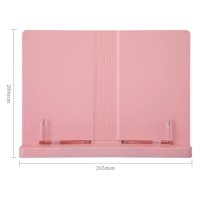 ABS Plactis Подставка для книг портативная рамка для чтения правильная позиция для чтения книжная скобка для детей студентов дома и школы Deli 70530 - Цвет: 70530A pink