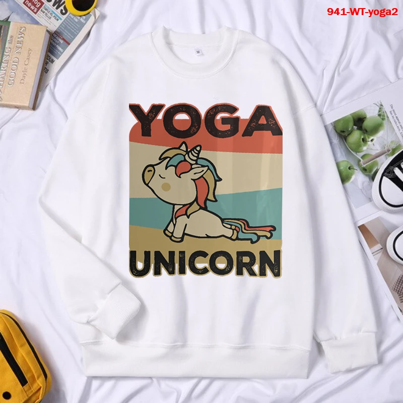 Retro Vintage Yoga Print Women Couple Hoodies Sweatshirt Tracksuit Sports Sweatshirt 2021 Winter Casual Loose Jumper Sweetshirts