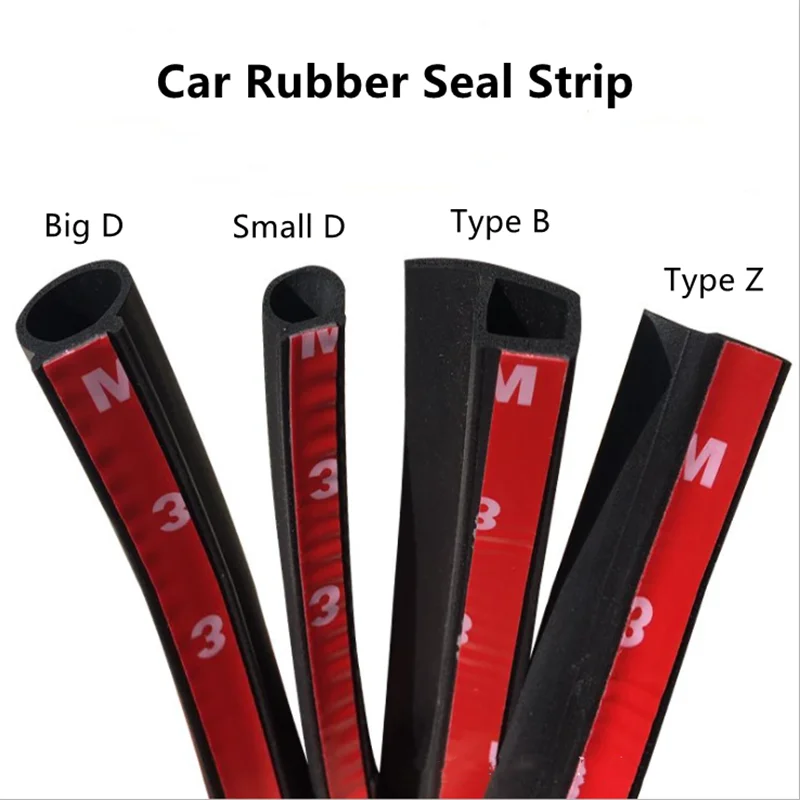 Уплотнительная лента для автомобильной двери 5 метров в форме B P Z большой D EPDM