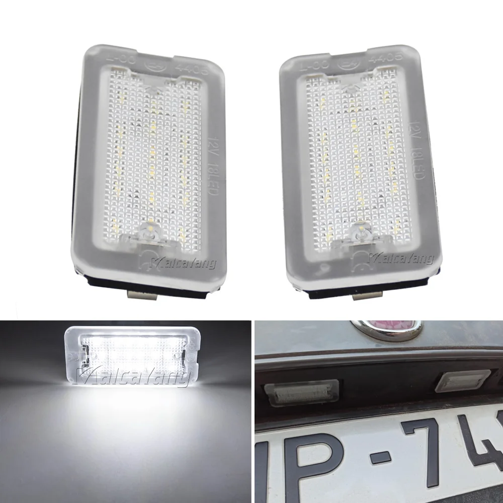 

2x LED License Plate Light For Fiat 500 595 695 312 Abarth 2007-2017 2018 20109 2020 Canbus License Number Lamp 51800482