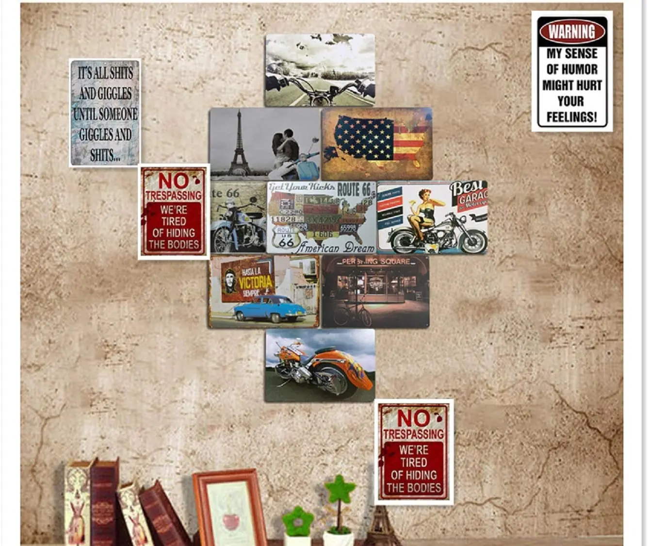 Жестяные знаки Xuduoum Репродукция украшений металлические жестяные для украшения