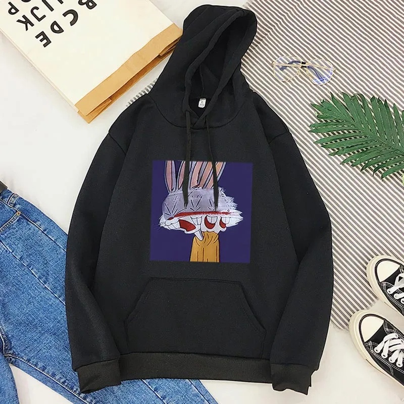 Black Теплые свободные bf ветер личности tide ins пальто реальный удар осень и зима плюс sise Harajuku с капюшоном Одежда Женская Корейская - Цвет: Black