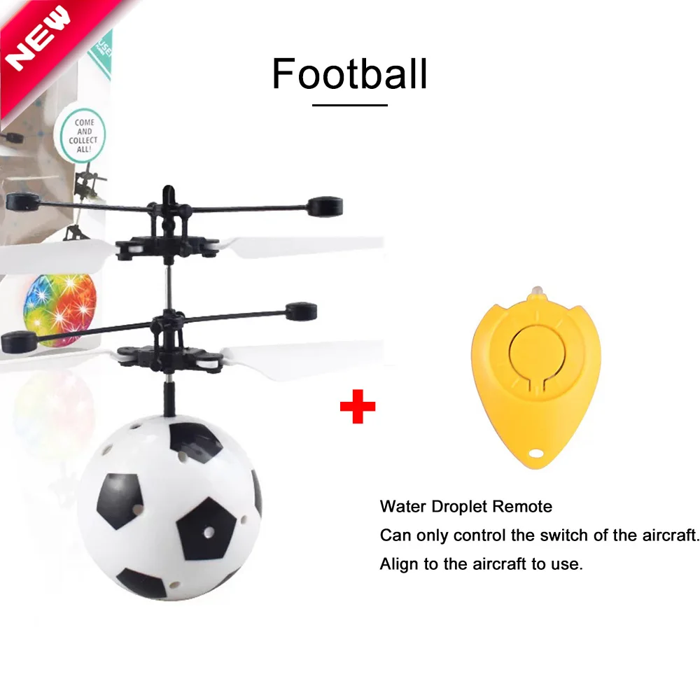Football-Switch Радиоуправляемый индукционный самолет летающий шар светящийся детский F светильник электронный инфракрасный пульт дистанционного управления игрушки светодиодный светильник мини вертолет - Цвет: Football-Switch