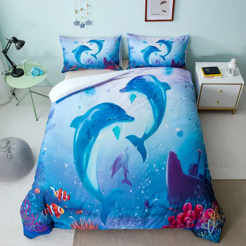 

3D Digital Ocean Series Bedding Set 2-3 Piece Bedding Set