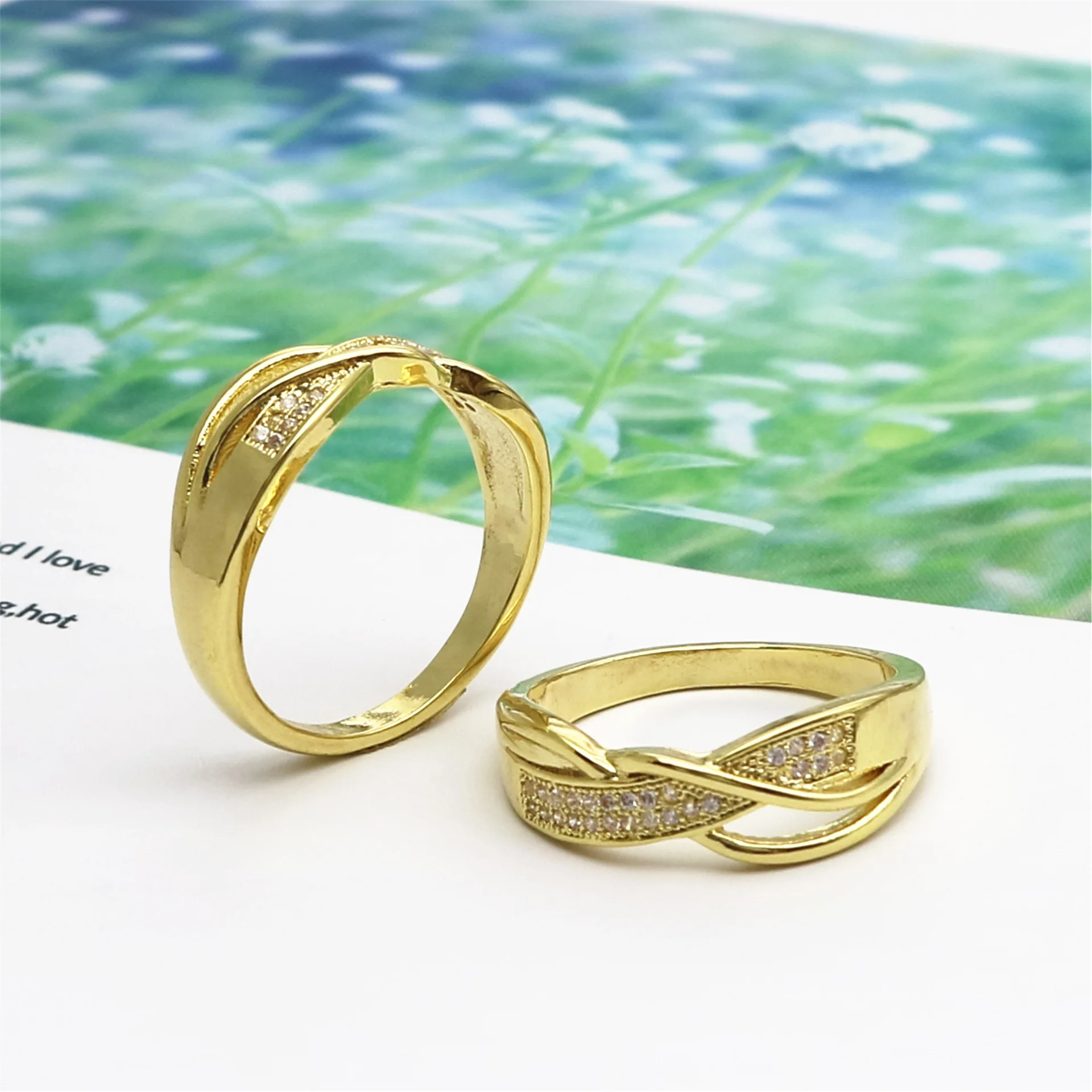 Kemstone Creatived Engagemnet кольцо медь золото посеребренное кольцо для женщин ювелирные изделия подарок