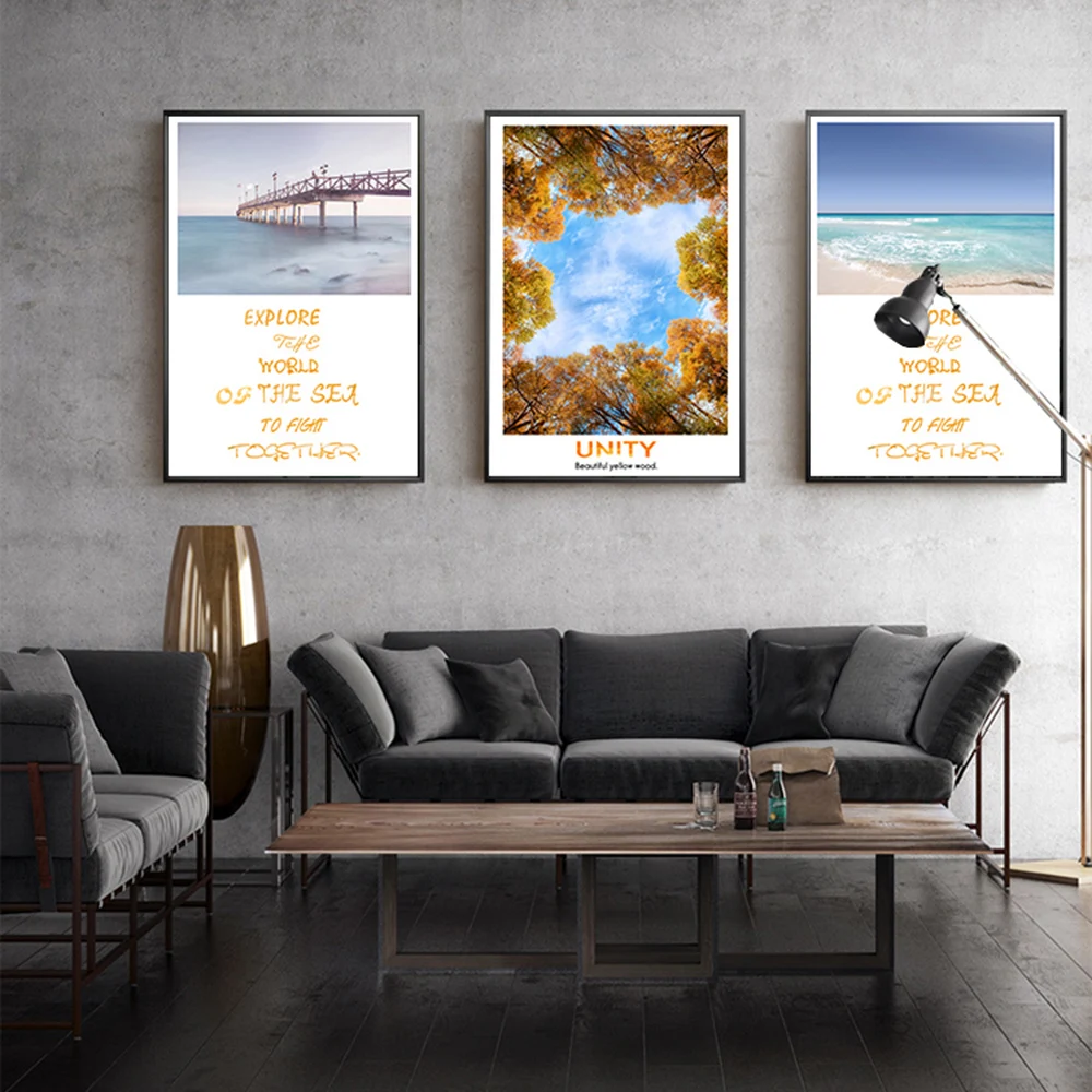 

Nordic Modern Natural Scenery Posters And Prints Wall Art Canvas Painting Wall Painting Living Room Paintings Wall Decor