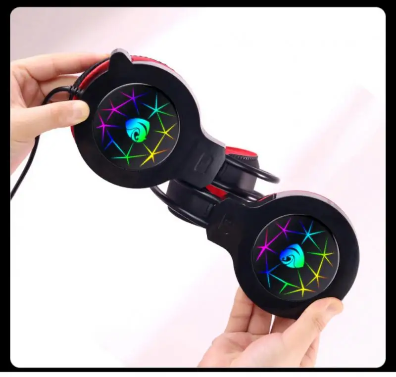 Профессиональные Проводные Игровые наушники K1 со светодиодсветильник кой для PS4