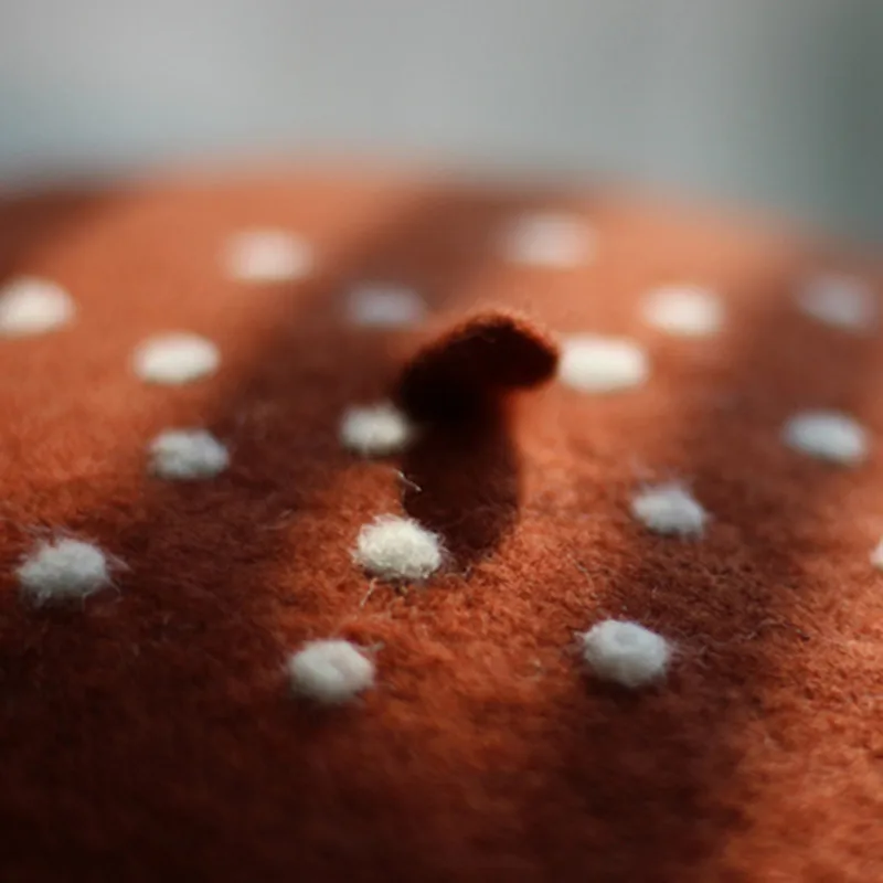 

Christmas Hat Wool creative deer painter hat parents and children Sen Department Sika Deer pancake hat lovely antler ear Beret