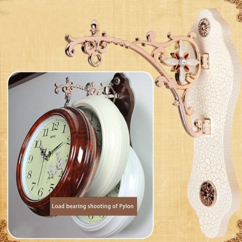 

Double Face Wall Clock Room Decor Vintage Wall Watch Digital Clocks Mechanism Modern Design Home Decoration