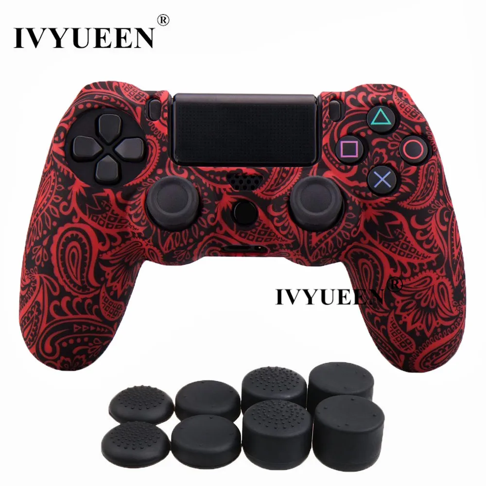 Силиконовый защитный чехол IVYUEEN для sony Dualshock 4 PS4 DS4 Pro Slim с 8 аналоговыми джойстиками