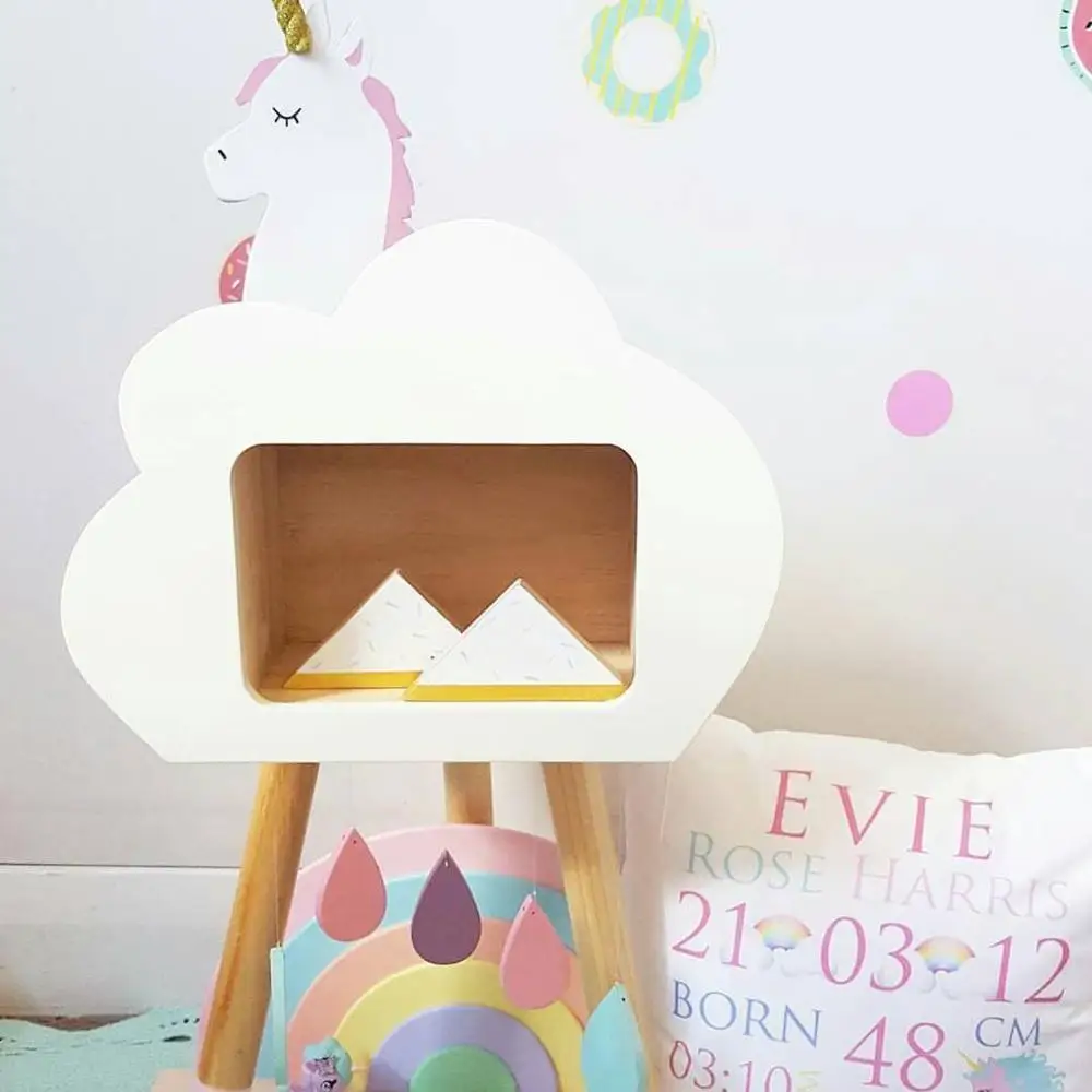 Детская комната полка для облаков деревянная настенная украшение детской