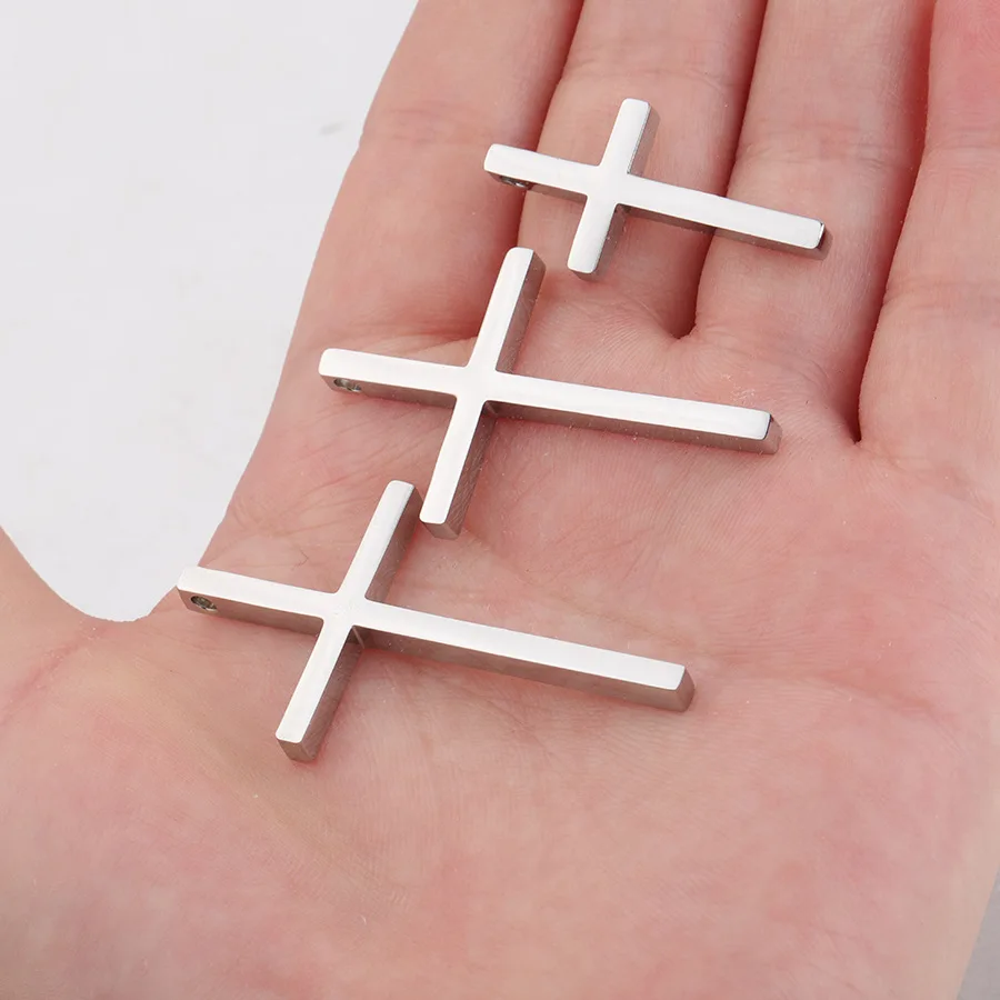 

Mirror stainless steel cross accessories 15 * 30MM 25 * 40MM DIY, necklaces, earrings, accessories, jewelry and hardware