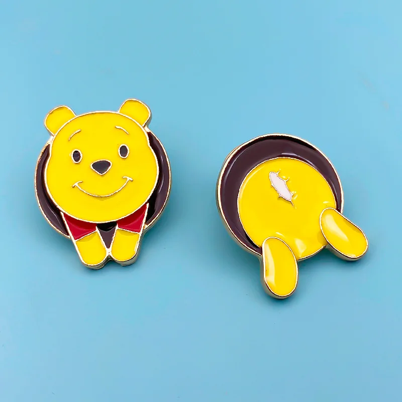 Winnie The Pooh Night Fury Cute Enamel Pin Stitch Brooches Bag Lapel Cartoon Badge Backpack Decoration Kids Gift Accessories | Украшения и