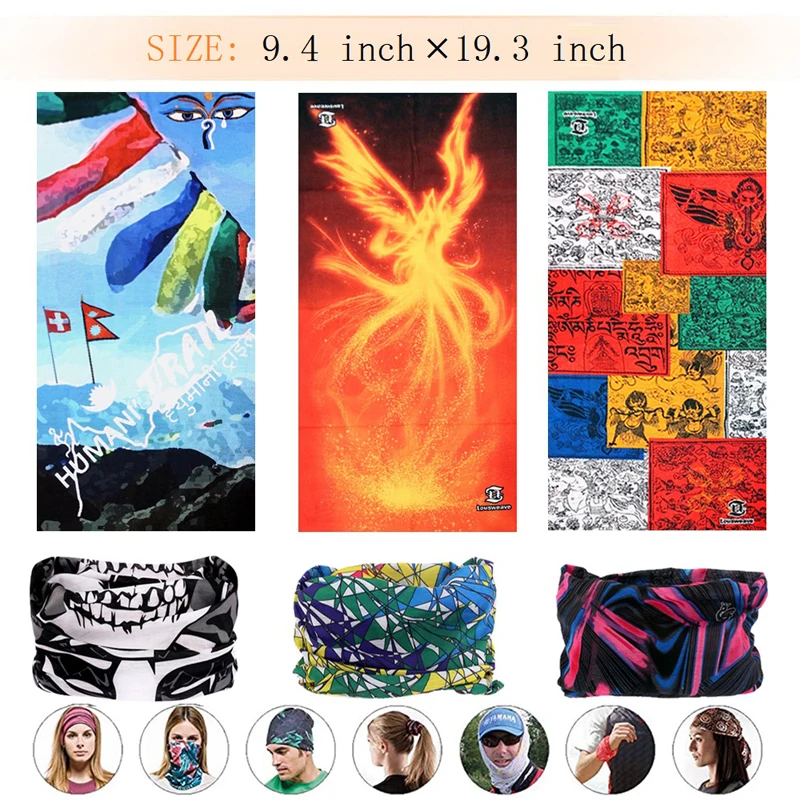 Велосипедные бесшовные спортивные банданы для спорта на открытом воздухе летняя