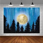 Фоны для фотосъемки Avezano ручная роспись ночная сцена Луна лес фоны фотостудия фотосессия фотозона Декор обои