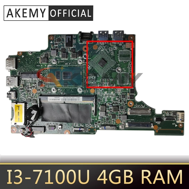 

For ACER Aspire ES1-433 ES1-433G EJ4DA Motherboard REV:2.0 NBGLR11005 NB.GLR11.005 CPU I3-7100U 4GB RAM 100% Test Ok Mainboard