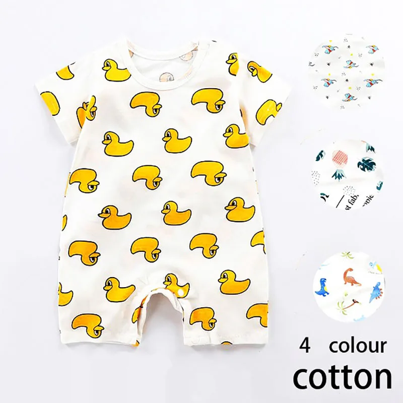 

2020 Summer Baby Bodysuits Thin Style Newborn Cotton Bodysuits Infant Underwear