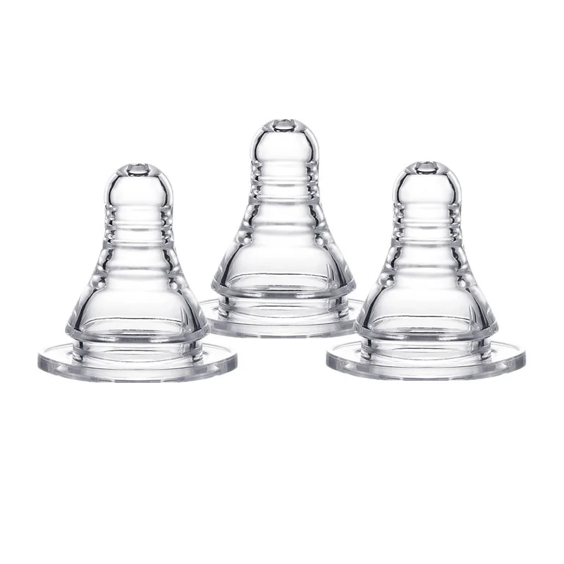 

3 шт./компл. LSR сменная соска для бутылочки для кормления молока бутылка для кормления ребенка стандартный размер соска S/M/L доступный размер