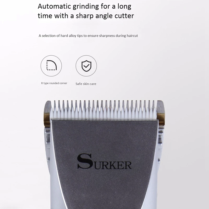 Surker Sk 2019 электромашинка для стрижки волос машинка низкая Шум детские с запасными