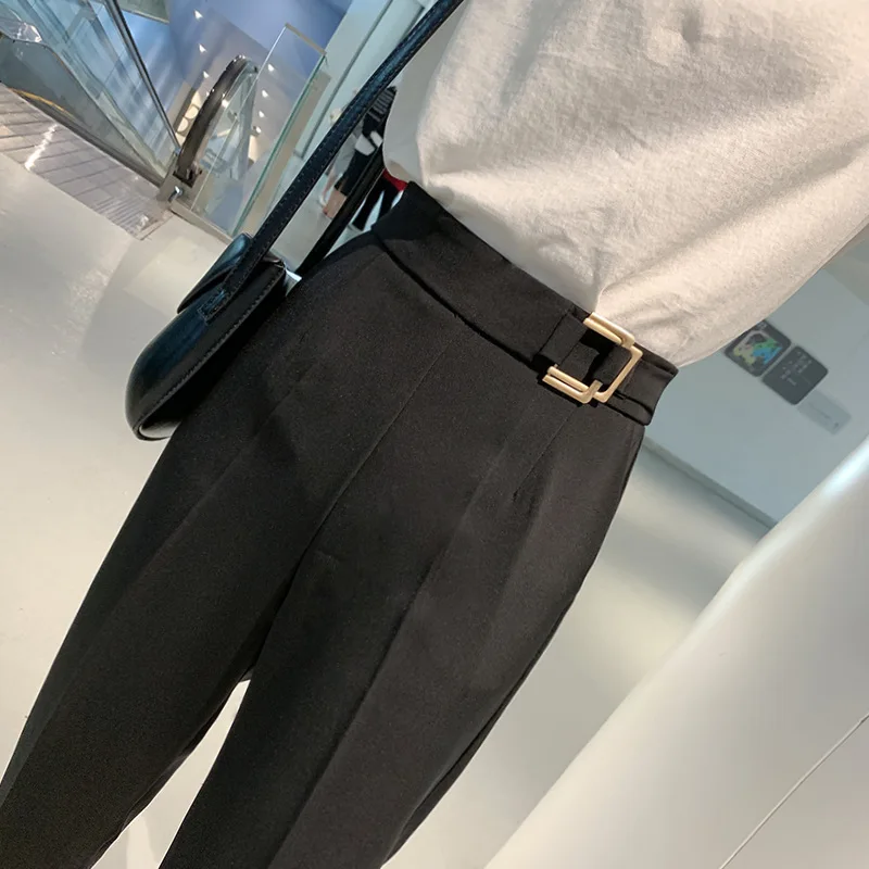 

Женские брюки весна-лето 2020 Новинка Девять Точка прямые профессиональные маленькие облегающие брюки женские брюки лето