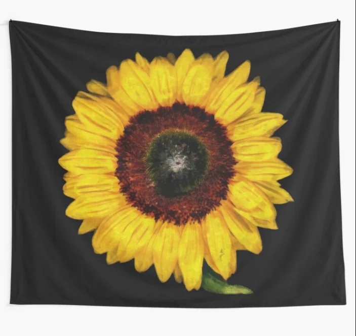 

Sunflower Tapestry Mandala Wall Hanging Hippie Tapestries Bedroom Home Decoration Wall Blanket Psychedelic Tapestry