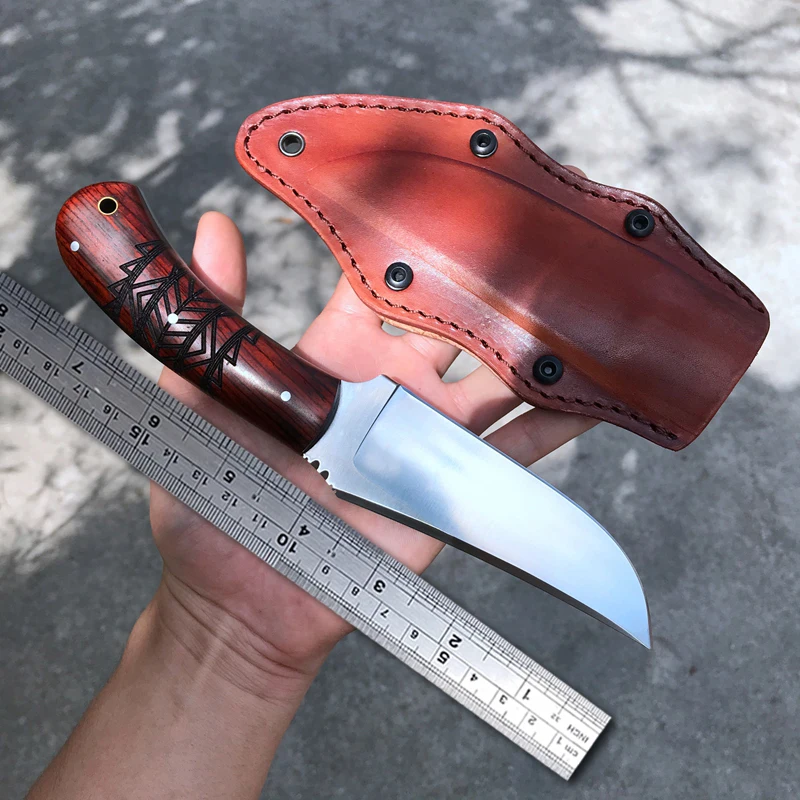 Стальной нож для выживания DC53 с футляром полный в дикой природе охотничьи ножи