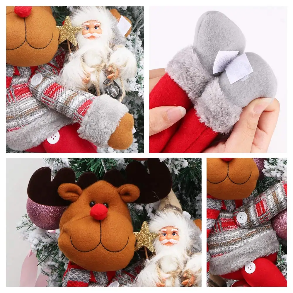 Рождественское украшение занавеска с пряжкой мультяшное для отеля ресторана