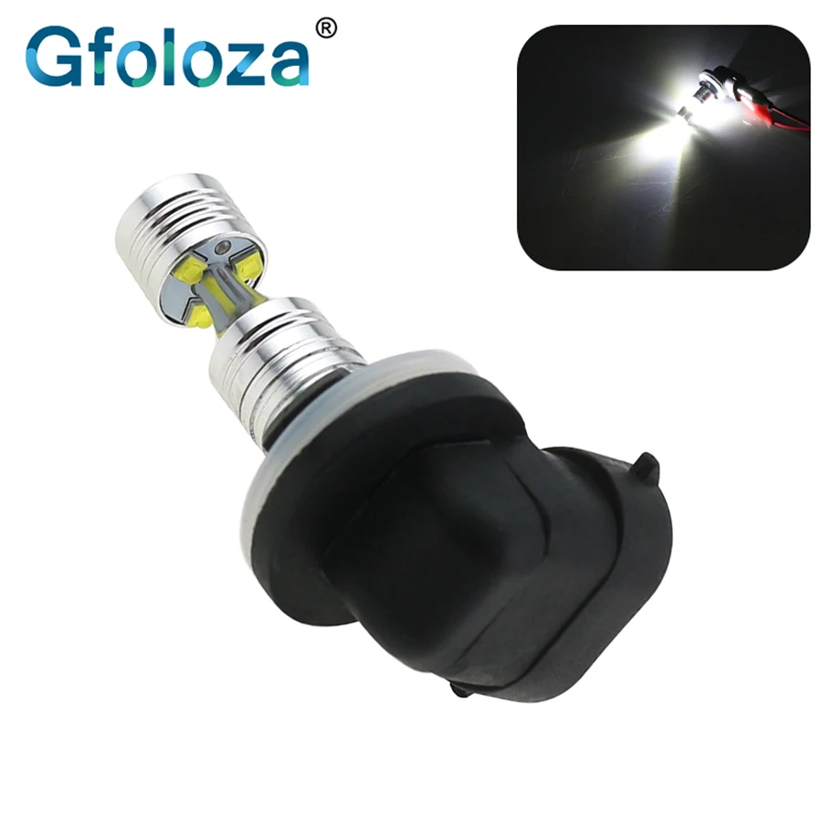 Gfoloza 1 шт. H27 H27/2 Вт 881 светодиодный противотуманный фонарь, Дневной светильник для вождения, DRL Белый Автомобильный внешний фонарь 6XBD 30 Вт, высокомощный Светодиодный фонарь 1 шт