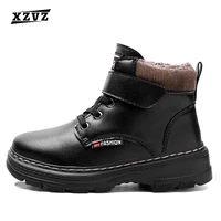 xzvz kids boots waterproof upper childrens martin boots non slip wear resistant rubber sole boys shoes casual kids footwear