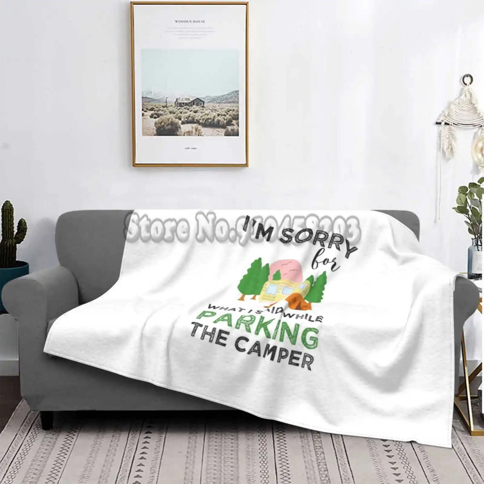 I'M Sorry For What Said While Parking The T - Shirt Flannel Blanket Camping Car Plane Travel Portable Rv | Дом и сад