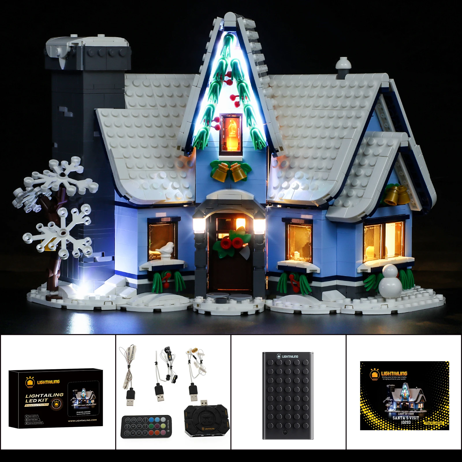 

LIGHTAILING LED Light Kit for 10293 Santa’s Visit Christmas Gift
