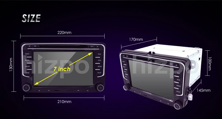 7 ''2 din Автомобильный Радио мультимедийный плеер gps для Volkswagen VW golf passat b6 Touran polo sedan Tiguan jetta DVD USB RDS DAB+ карты