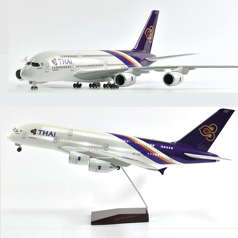 Джейсон пачка 46 см тайский Аэробус a380 модель самолета Модель аэроплана самолет