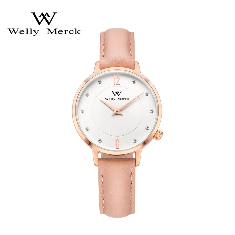 

Welly Merck Swiss Quartz Wristwatches Luxury Sapphire Crystal Women's Watch 50ATM Waterproof Ladies Watch Relogio Feminino