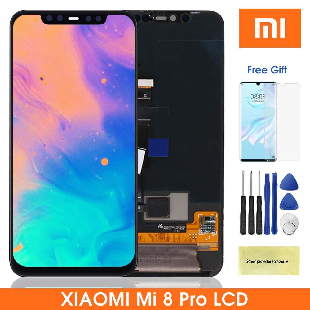6 21 &quotОригинальный ЖК дисплей Mi 8 Pro для Xiaomi Mi8 сенсорный экран дигитайзер в сборе