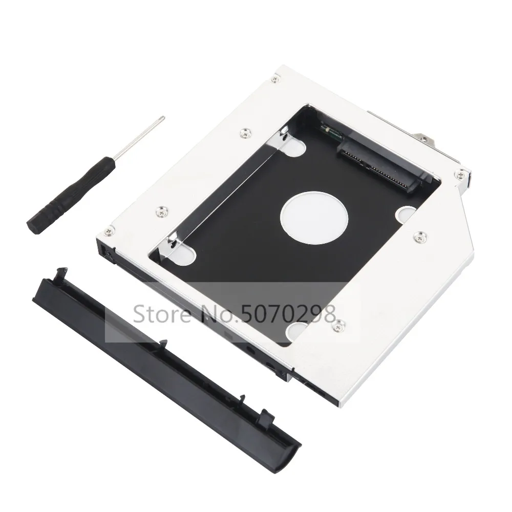 with Bezel Front Cover 2nd SATA 3.0 2.5" Hard Drive HDD Optical Caddy Frame Tray for HP EliteBook 6930p 8440w 8540p 8730w 6530b